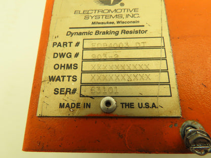 Magnetek Electromotive EDB4003 DT Dynamic Braking Resistor