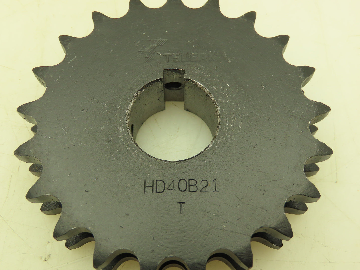 Tsubaki HD40B21 Double Strand #40 Roller Chain Sprocket 21T 1/2" Pitch 1" Bore