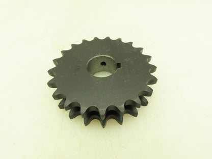 Tsubaki HD40B21 Double Strand #40 Roller Chain Sprocket 21T 1/2" Pitch 1" Bore