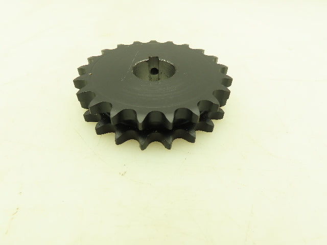 Tsubaki HD40B21 Double Strand #40 Roller Chain Sprocket 21T 1/2" Pitch 1" Bore