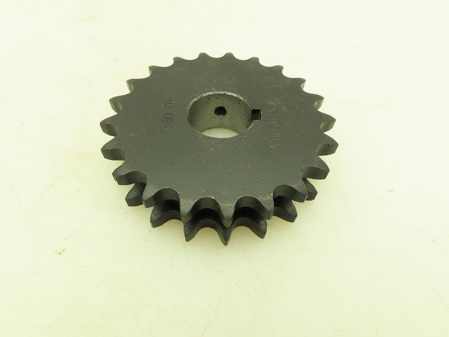 Tsubaki HD40B21 Double Strand #40 Roller Chain Sprocket 21T 1/2" Pitch 1" Bore
