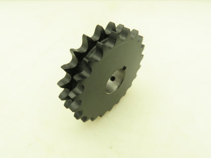 Tsubaki HD40B21 Double Strand #40 Roller Chain Sprocket 21T 1/2" Pitch 1" Bore