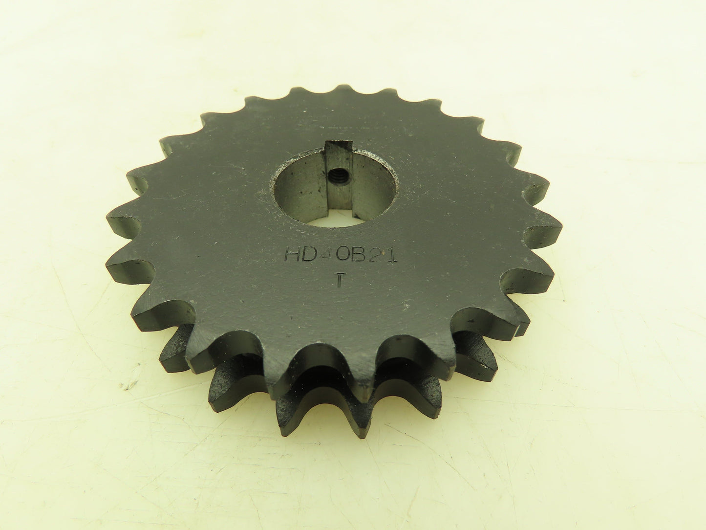 Tsubaki HD40B21 Double Strand #40 Roller Chain Sprocket 21T 1/2" Pitch 1" Bore