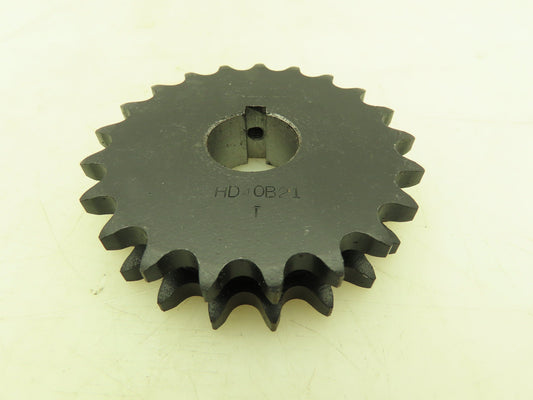 Tsubaki HD40B21 Double Strand #40 Roller Chain Sprocket 21T 1/2" Pitch 1" Bore