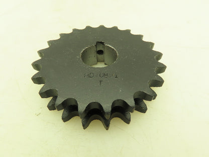 Tsubaki HD40B21 Double Strand #40 Roller Chain Sprocket 21T 1/2" Pitch 1" Bore