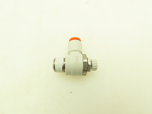 SMC AS2201F-N02-07S Flow Control Push Fitting Elbow 1/4" Tube x 1/4"NPT Lot of 5
