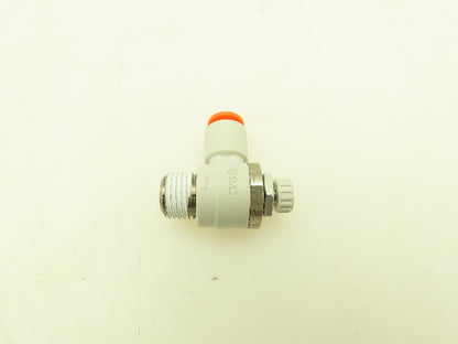 SMC AS2201F-N02-07S Flow Control Push Fitting Elbow 1/4" Tube x 1/4"NPT Lot of 5