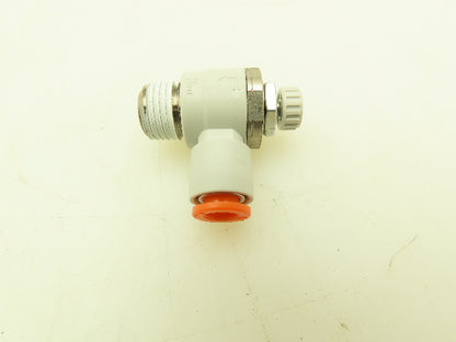 SMC AS2201F-N02-07S Flow Control Push Fitting Elbow 1/4" Tube x 1/4"NPT Lot of 5