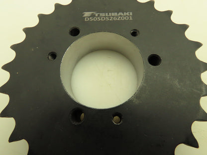Tsubaki D50SDS26 Double Strand #50 Roller Chain Sprocket 26T 5/8" Pitch SDS QD
