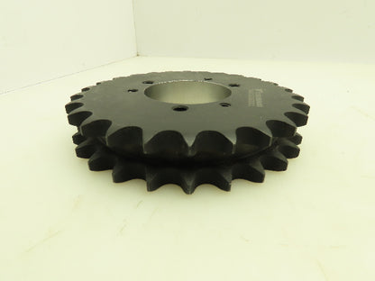 Tsubaki D50SDS26 Double Strand #50 Roller Chain Sprocket 26T 5/8" Pitch SDS QD