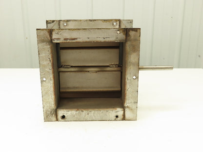 Gravity Flow Steel Flap Gate 10" Opening 14" Sq Flange
