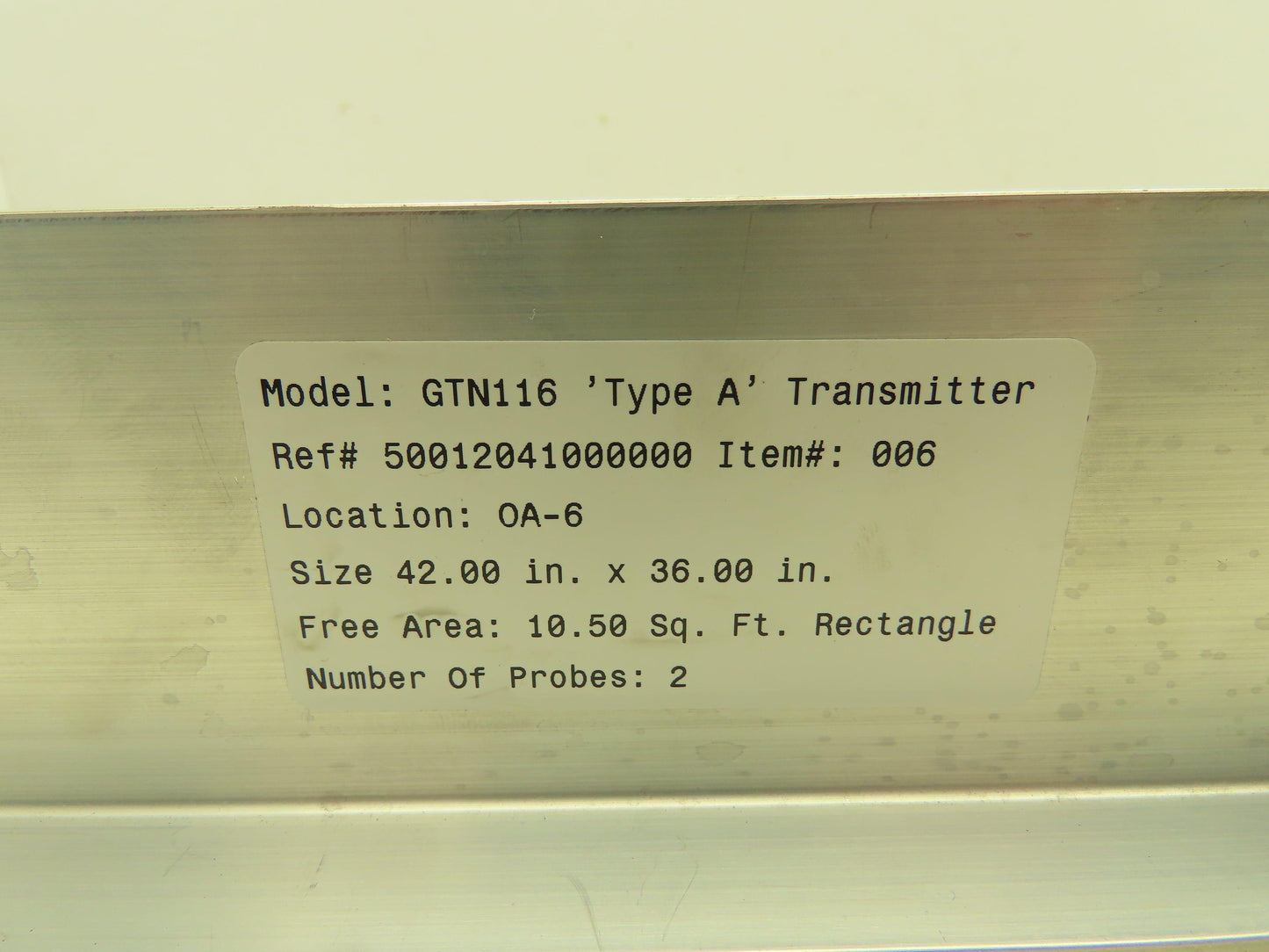 Ebtron GTN116-P Airflow Temperature Indicating Network Transmitter LCD Display