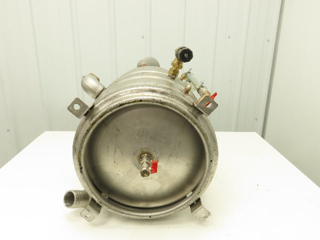 50 Lb Stainless Steel Beer Keg 15 Gal Water Filter Tank Bladder w/Drain Valve