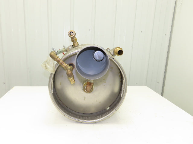 50 Lb Stainless Steel Beer Keg 15 Gal Water Filter Tank Bladder w/Drain Valve