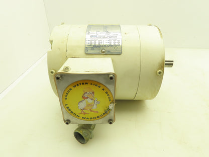 Leeson C6T17VC4E Washguard Electric Motor 1/2Hp 1725 RPM 3PH 230/460V C56C