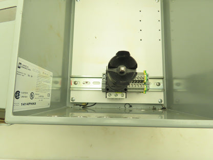 Hammond 1414PHK8 Electrical Enclosures 12x10x8" 25A Disconnect Backplate