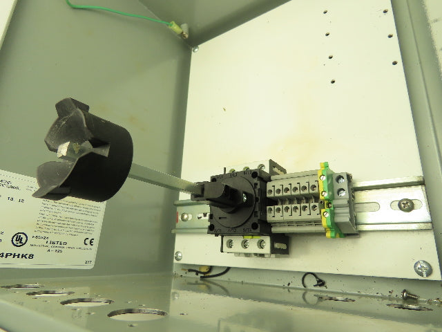 Hammond 1414PHK8 Electrical Enclosures 12x10x8" 25A Disconnect Backplate