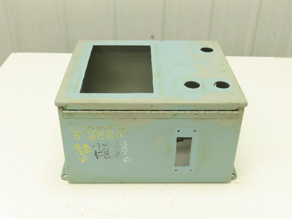 Hoffman A14128CH Electrical Enclosure 14x12x8" Terminal Block 9.5x5.5" Cutout