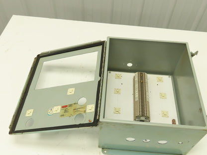 Hoffman A14128CH Electrical Enclosure 14x12x8" Terminal Block 9.5x5.5" Cutout