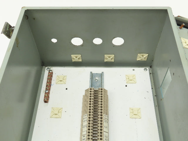 Hoffman A14128CH Electrical Enclosure 14x12x8" Terminal Block 9.5x5.5" Cutout