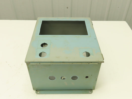 Hoffman A14128CH Electrical Enclosure 14x12x8" Terminal Block 9.5x5.5" Cutout