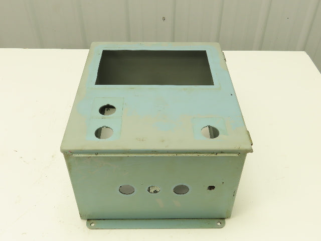 Hoffman A14128CH Electrical Enclosure 14x12x8" Terminal Block 9.5x5.5" Cutout