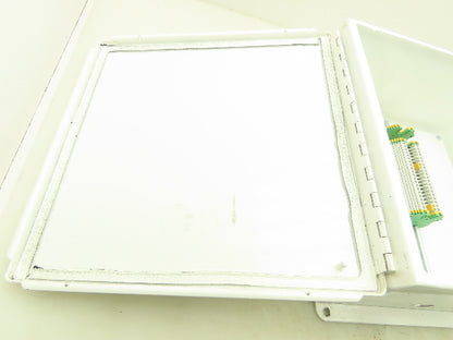 Hoffman A1212CH Electrical Enclosure 12x12x6" Backplate Terminal Blocks