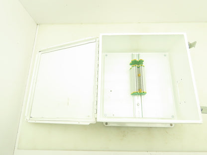 Hoffman A1212CH Electrical Enclosure 12x12x6" Backplate Terminal Blocks