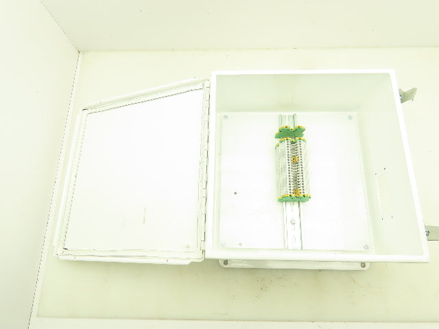 Hoffman A1212CH Electrical Enclosure 12x12x6" Backplate Terminal Blocks