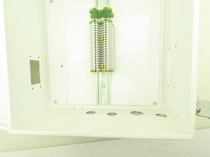 Hoffman A1212CH Electrical Enclosure 12x12x6" Backplate Terminal Blocks