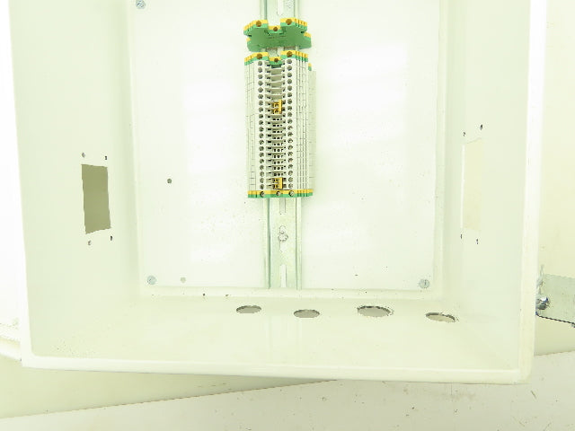 Hoffman A1212CH Electrical Enclosure 12x12x6" Backplate Terminal Blocks