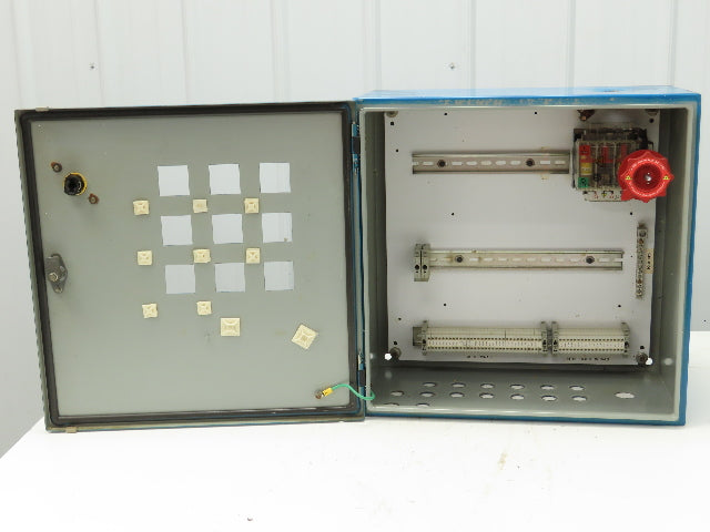 Hoffman Electrical Enclosure 20x16x8" Wall Mount Backplate JIC Disconnect