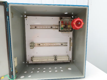 Hoffman Electrical Enclosure 20x16x8" Wall Mount Backplate JIC Disconnect