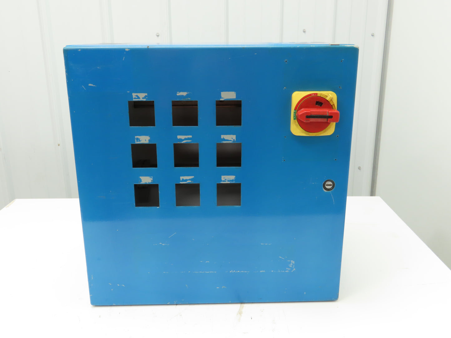 Hoffman Electrical Enclosure 20x16x8" Wall Mount Backplate JIC Disconnect