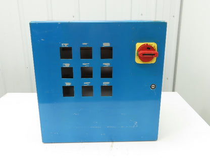 Hoffman Electrical Enclosure 20x16x8" Wall Mount Backplate JIC Disconnect