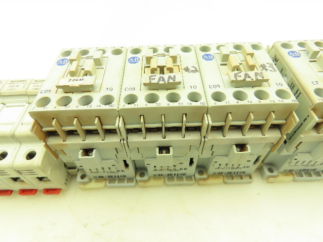 AB Bussmann Contactor Relay Fuseholder Terminal Blocks 120V Coil Mixed Lot
