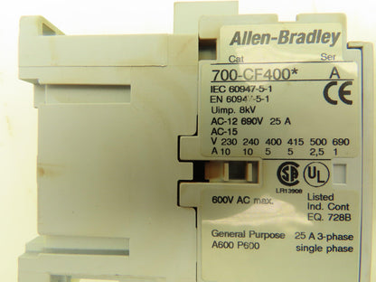 AB Bussmann Contactor Relay Fuseholder Terminal Blocks 120V Coil Mixed Lot