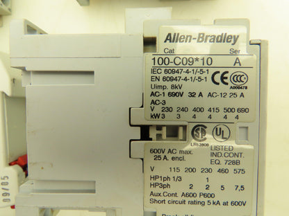 AB Bussmann Contactor Relay Fuseholder Terminal Blocks 120V Coil Mixed Lot