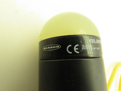 Banner K50LGRYPQ Indicator Light Red Green Yellow 18-30VDC 3" Extension