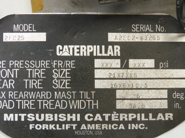 Caterpillar 97C54-50300 Forklift Contactor Control Panel CAT 2EC25