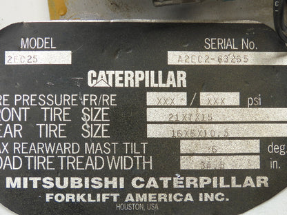 Caterpillar 97C54-50300 Forklift Contactor Control Panel CAT 2EC25