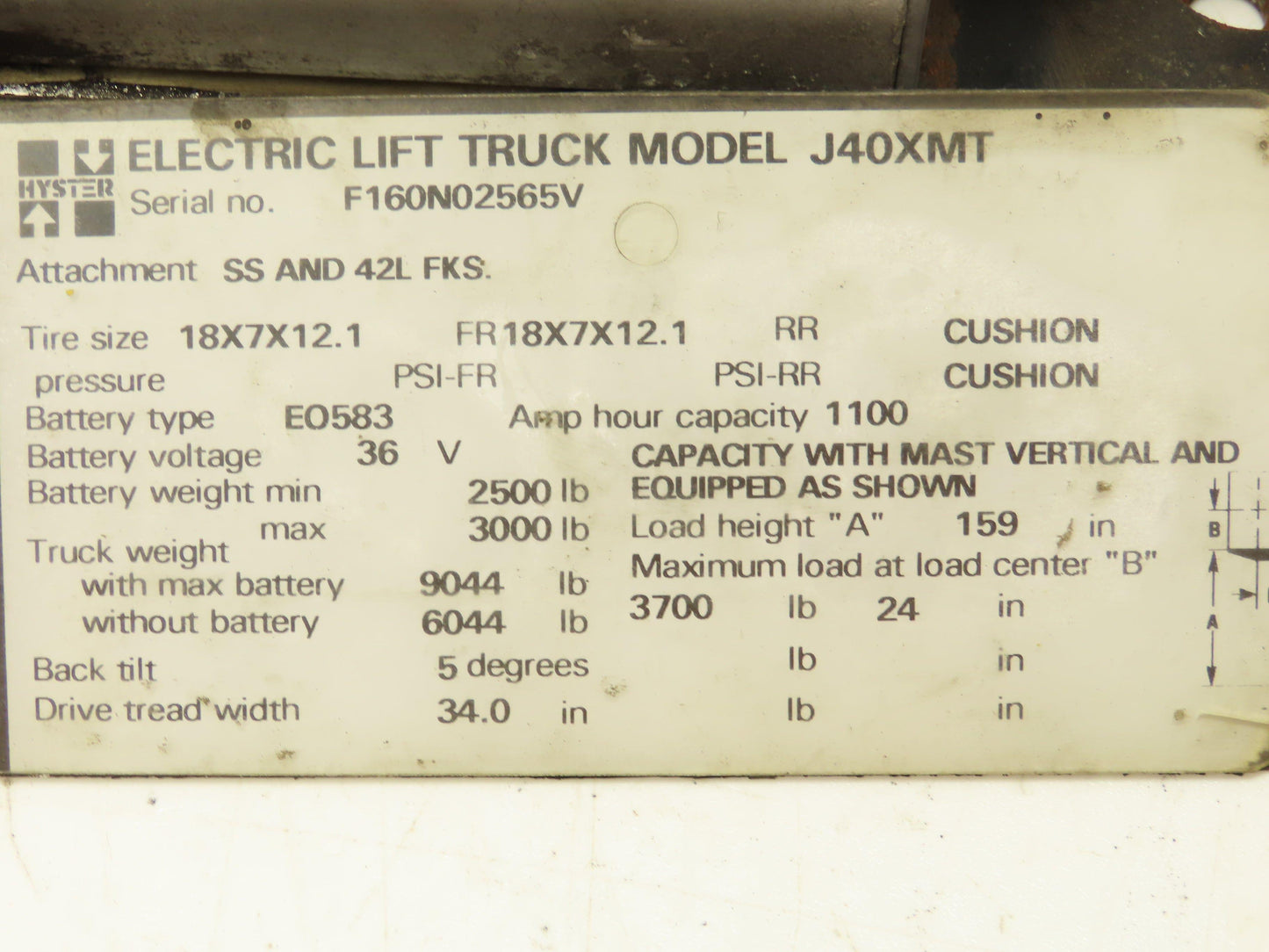 GE IC4486CNV4LF Hyster J40XMT Electric Forklift DC/DC Converter Panel 24/48V