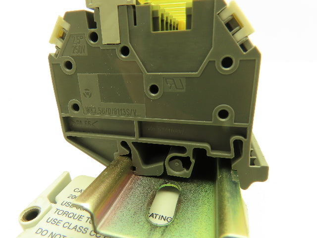 Wieland WK2,5U/D/8113S/V Terminal Blocks 250V Plug In Style Extras Lot of 24