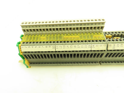 Wieland WK2,5U/D/8113S/V Terminal Blocks 250V Plug In Style Extras Lot of 24