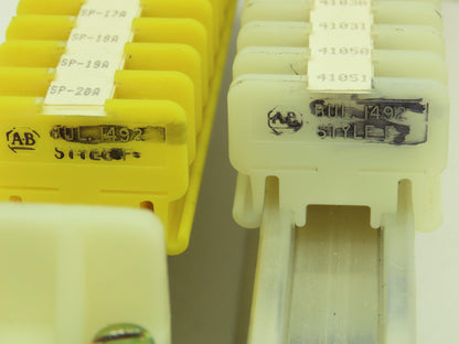 AB 1492-F DIN Rail Mount Terminal Block 300V 22-14 Awg Wholesale Lot of 4000