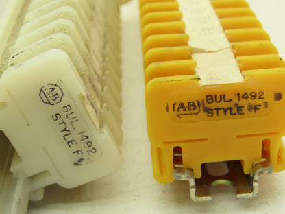 AB 1492-F DIN Rail Mount Terminal Block 300V 22-14 Awg Wholesale Lot of 5000