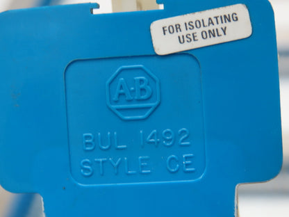 Allen Bradley 1492-F DIN Rail Mount Terminal Block 300V 14 Awg Blue Lot of 535