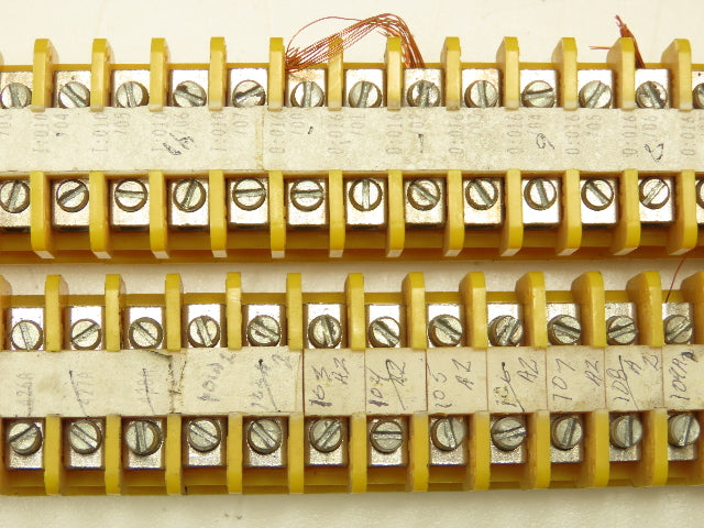 Allen Bradley 1492-F DIN Rail Mount Terminal Block 300V 14G Yellow Lot of 1100