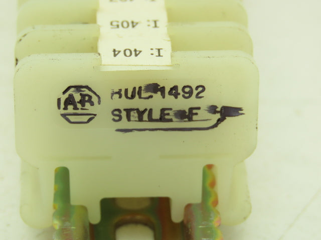 Allen Bradley 1492-F DIN Rail Mount Terminal Block 300V 22-14 Awg Lot of 7000