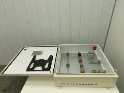 Hoffman A303008LP Electrical Enclosure Control Panel 30x30x8" 30A 3Ph Disconnect